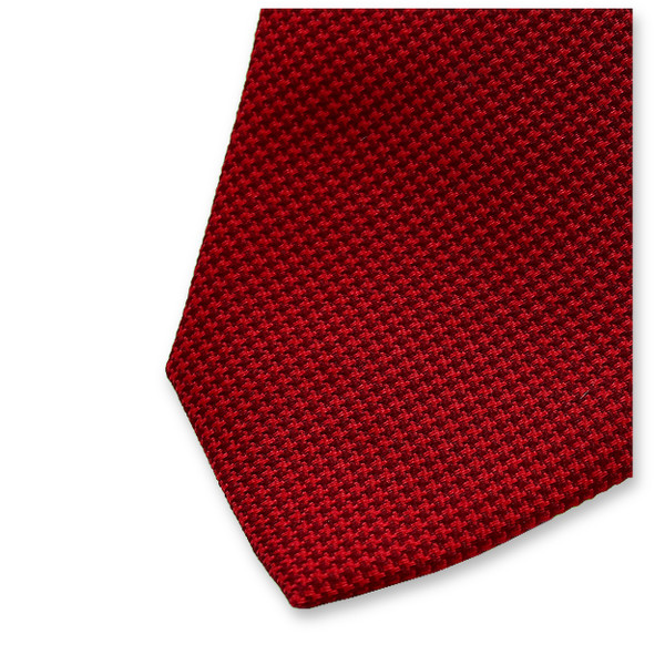 Schmale rote Pied de Poule-Krawatte (2)
