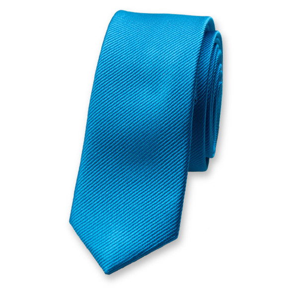 Super schmale Krawatte Grellblau (1)