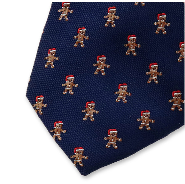 Weihnachtskrawatte Lebkuchenmann (2)
