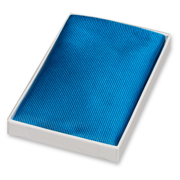 Grellblaues Einstecktuch (1)