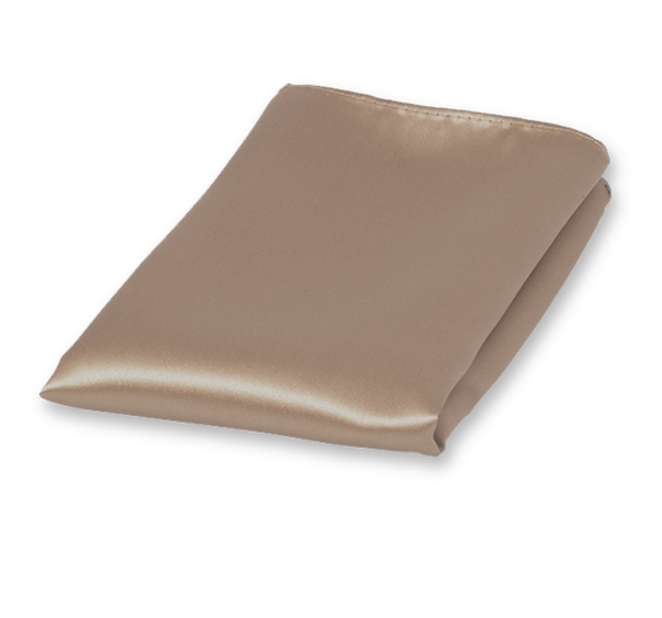 Beige Einstecktuch Polyester Satin (1)