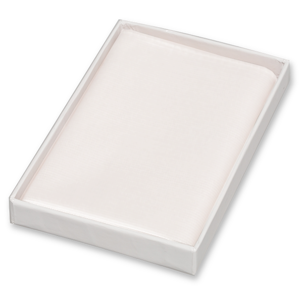 Weißes Satin Einstecktuch (1)