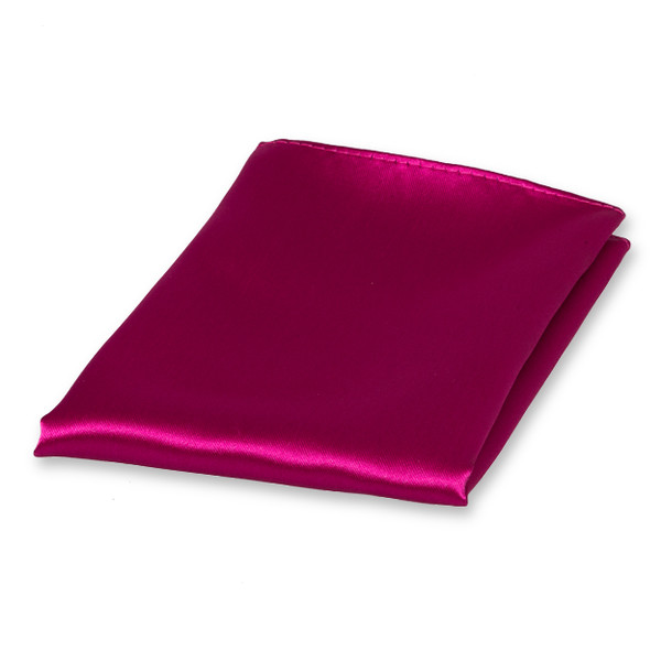 Fuchsia Einstecktuch Polyester Satin (1)