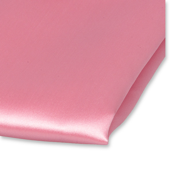 Hellrosa Einstecktuch Polyester Satin (2)