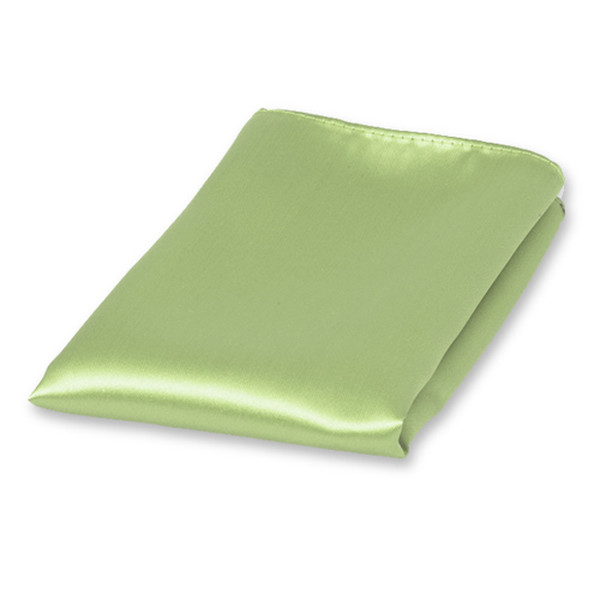 Minzgrünes Einstecktuch Polyester Satin (1)