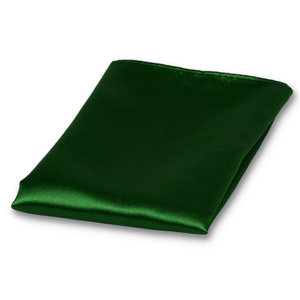 Smaragdgrüne Einstecktuch Polyester Satin (1)