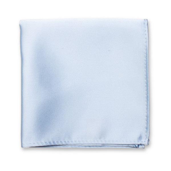 Babyblaues Einstecktuch Polyester Satin (1)