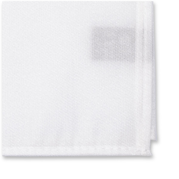 Weiße Glitter Einstecktuch (2)