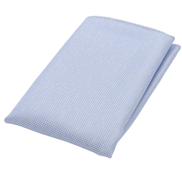 Hellblaues Einstecktuch Two-tone (1)