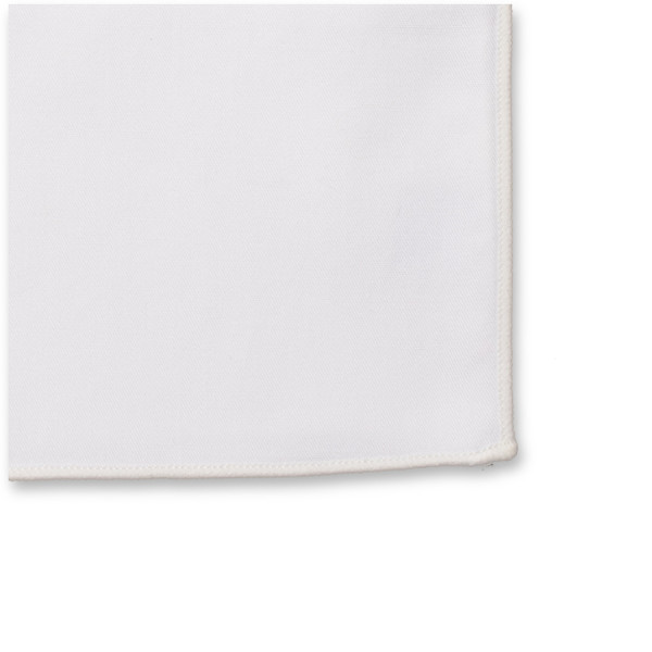 Weiße Baumwolle Einstecktuch (1)