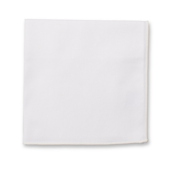 Weiße Baumwolle Einstecktuch (2)