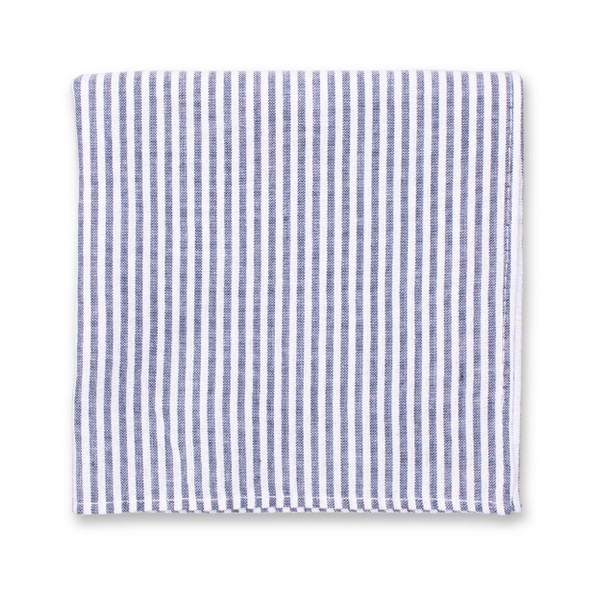 Einstecktuch Seersucker - Dunkelblau (1)