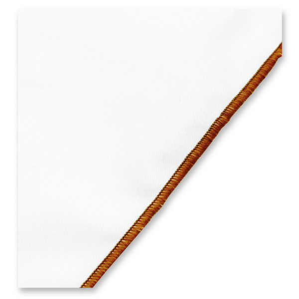 Weißes Einstecktuch – hellbraunes Detail (2)