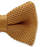 Gestrickte Fliege Gold - Thumbnail 1