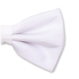 Herren Fliege Weiß Glitzer - Thumbnail 2