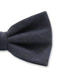 Dunkelblaue Fliege aus Wolle - Thumbnail 2