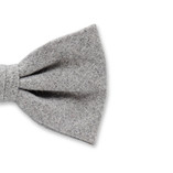 Hellgrau Fliege aus Wolle - Thumbnail 2