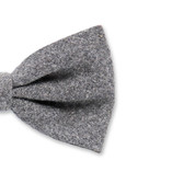 Dunkelgrau Fliege aus Wolle - Thumbnail 2