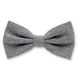 Dunkelgrau Fliege aus Wolle - Thumbnail 1