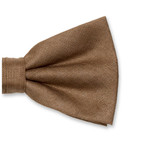 Mokka Herrenfliege Leinen - Thumbnail 2