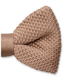 Gestrickte Fliege Beige - Thumbnail 2