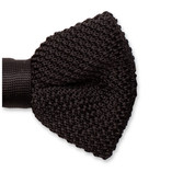 Gestrickte Fliege Schwarz - Thumbnail 2