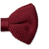 Gestrickte Fliege Bordeauxrot - Thumbnail 2