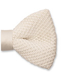 Gestrickte Fliege Elfenbein - Thumbnail 2