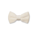 Elfenbein Kinderfliege Gestrickt - Thumbnail 1