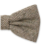 Olivgrün Fliege mit Fischgrätenmuster – Wolle - Thumbnail 2