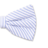 Seersucker Fliege - Hellblau - Thumbnail 2