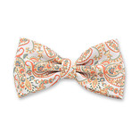 Orangefarbene Paisley-Fliege - Thumbnail 1