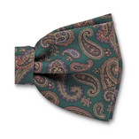 Dunkelgrüne Paisley-Fliege - Thumbnail 2