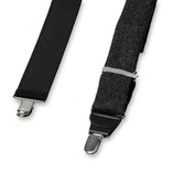 Grau - Schwarze Hosenträger Woll - Thumbnail 3