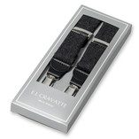 Grau - Schwarze Hosenträger Woll - Thumbnail 1