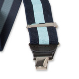 Navy/ Blau gestreifte Hosenträger - Thumbnail 3