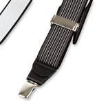 Schwarz/grau gestreifte Hosenträger - Thumbnail 3