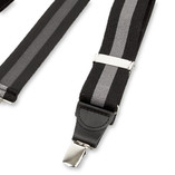 Schwarz/grau gestreifte Hosenträger - Thumbnail 3