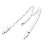 Schmale weiße Hosenträger - Thumbnail 3