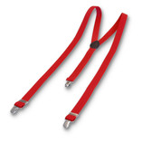 Hellrote schmale Hosenträger - Thumbnail 1