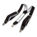 Schwarz/weiß gepunktete Hosenträger - Thumbnail 3