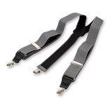 Grau/schwarz gepunktete Hosenträger - Thumbnail 2