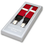 Rote gepunktete Hosenträger - Thumbnail 1