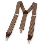 XIV Hosenträger - Hahnentrittmuster Braun - Thumbnail 3