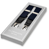 Dunkelblaue Hosenträger X-Form - Thumbnail 1