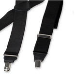 Schwarze Hosenträger X-Form - Thumbnail 3