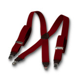 Bordeauxrote Hosenträger X-Form - Thumbnail 2