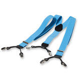 Hellblaue Hosenträger mit Klammern - Thumbnail 2