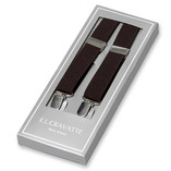 Dunkelbraune Hosenträger für Kinder - Thumbnail 1