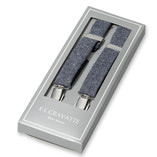 Dunkelblaue Hosenträger für Kinder aus Woll - Thumbnail 1